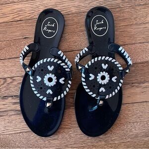 Jack Rogers women’s black sandals size 8